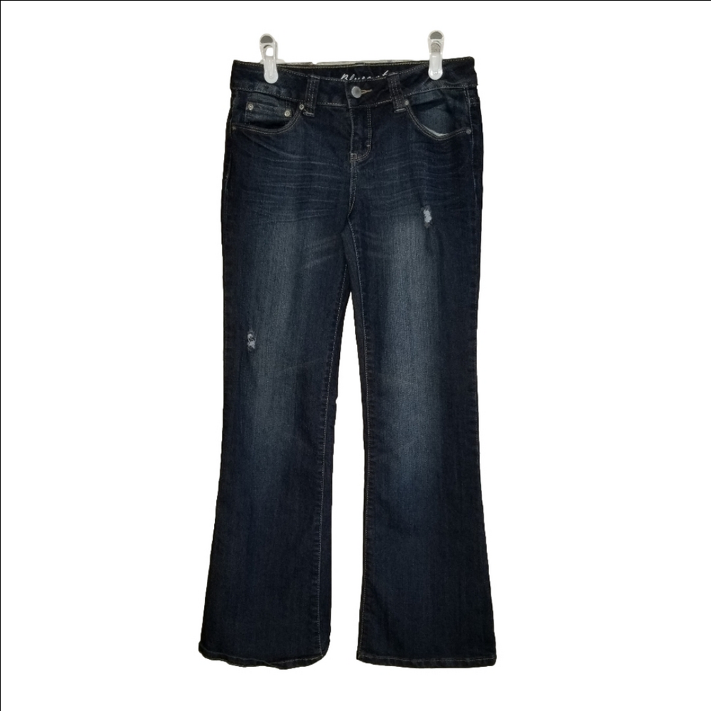 Bluenotes Low Rise Relaxed Flare Kate Distressed Jeans Label Reads Size 29x30
